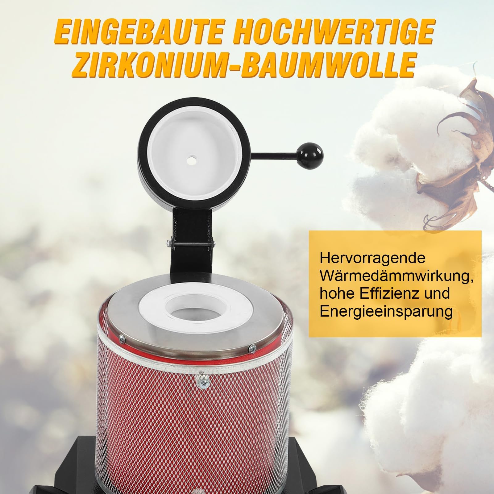 3KG Gold Schmelzofen, Digitaler Elektrischer Schmelzofen Automatischer Schmelzofen mit Graphit Tiegel für Edelmetalle Gold Silber Schmuck 1500-2000W (EU-Stecker 220 V)