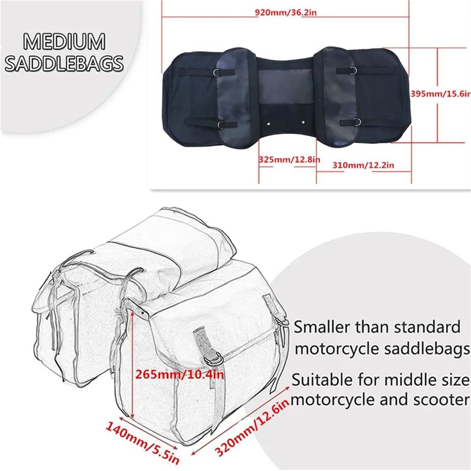 Reisebeutel Motorrad-Satteltaschen, Universelle Reise-Satteltaschen Für Roller, Werkzeugtaschen Für BMW Für(Green)