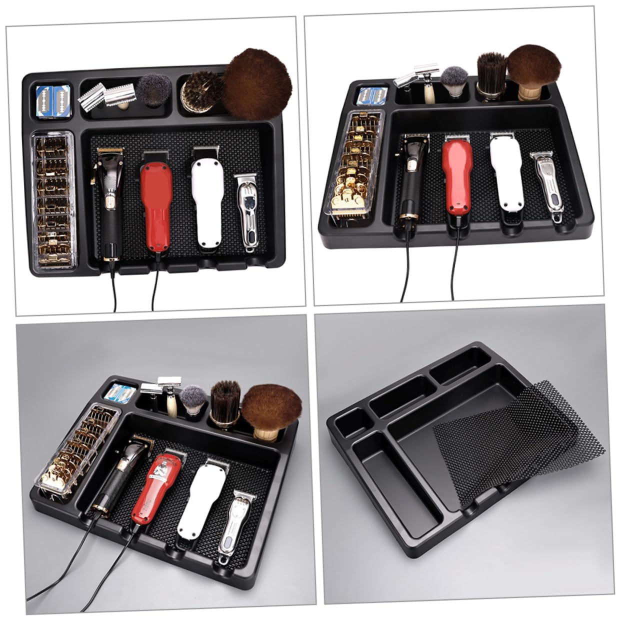 Porta Tosatrice da Salone Organizer Parrucchiere in Abs Nero