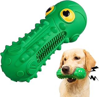 Squeaky Dog Toys for Aggressive Chewers, Durable Interactive Dog Chew Toy for Large/Medium Breed, Indestructible Tough Puppy Toys Dogs-Teeth Cleaning Chews, Milk Flavor