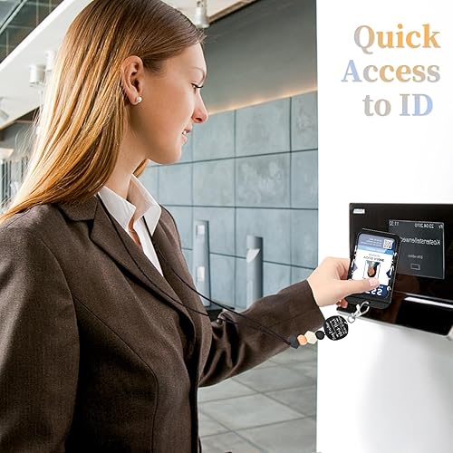 Miniatura 6 de Cordón para profesor para tarjeta de identificación, con cuentas para hombres y mujeres, con cuentas, soporte para insignias de identificación,