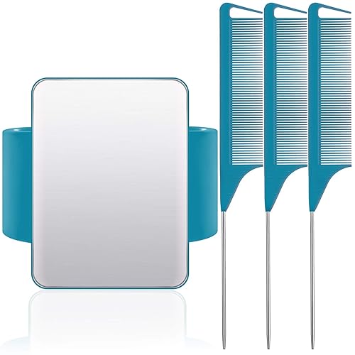 Vista 42 de WILLBOND Alfiler magnético para coser muñeca con 3 piezas de acero inoxidable, peine de cola de rata, peine de cola de rata, pinzas para el cabello