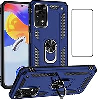 Vista 89 de Funda para Xiaomi redmi Note 10 Pro con protector de pantalla, ajuste delgado, protección militar, a prueba de golpes, funda trasera para Redmi Note
