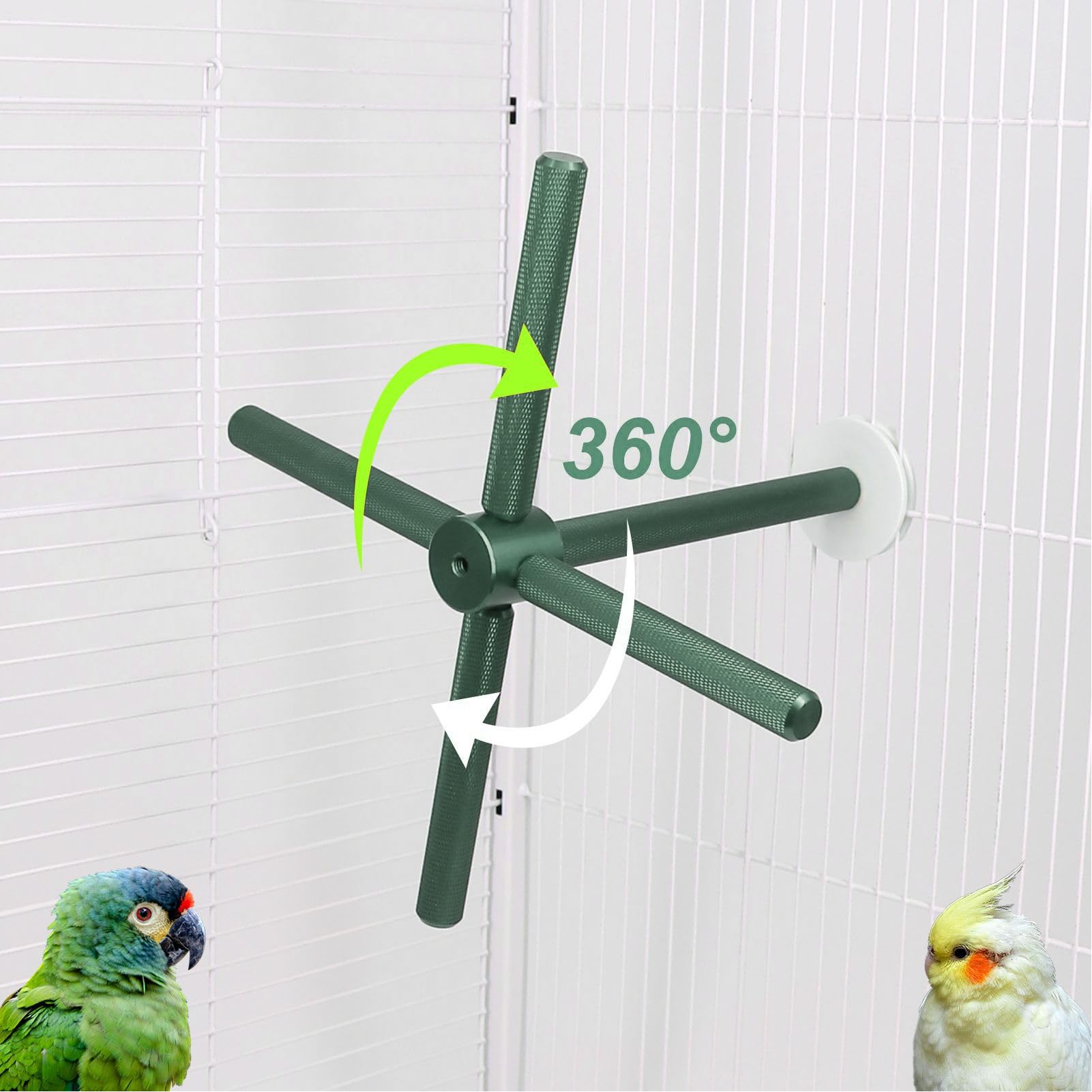 Giocattolo per uccelli per pappagalli, rotante, divertente e interattivo | Giocattolo interattivo per uccelli, a forma di pappagallo, per conure, canarini, canarini, interni, casa, piccolo