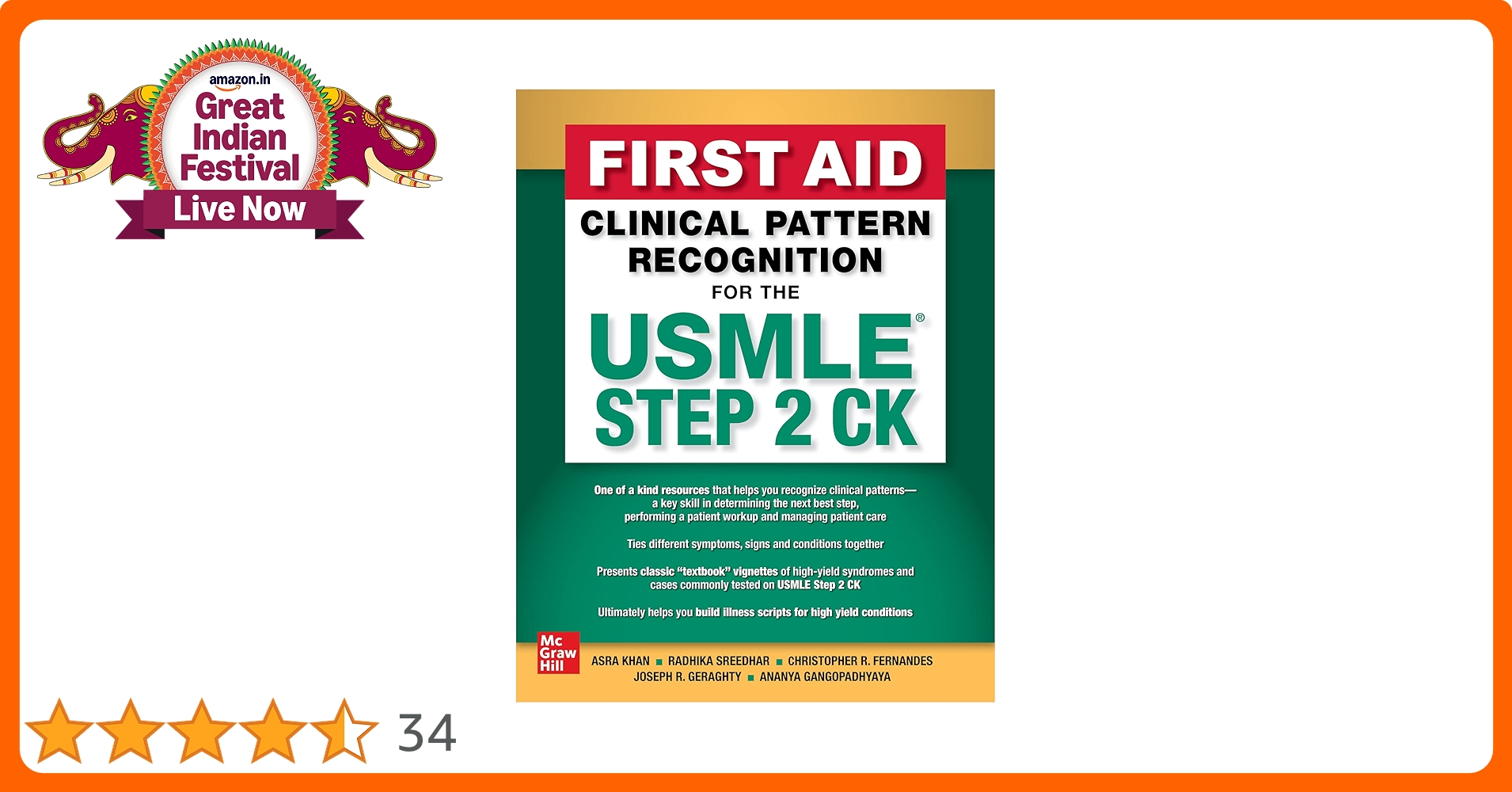 Buy FIRST AID CLINICAL PATTERN RECOGNITION FOR THE USMLE