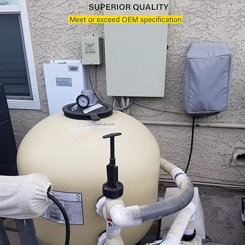 Miniatura 5 de Repuesto directo para 154856 Kit de reemplazo de cierre de rosca de contrafuerte negro de 8-12 pulgadas adecuado para filtro de piscina y spa Triton