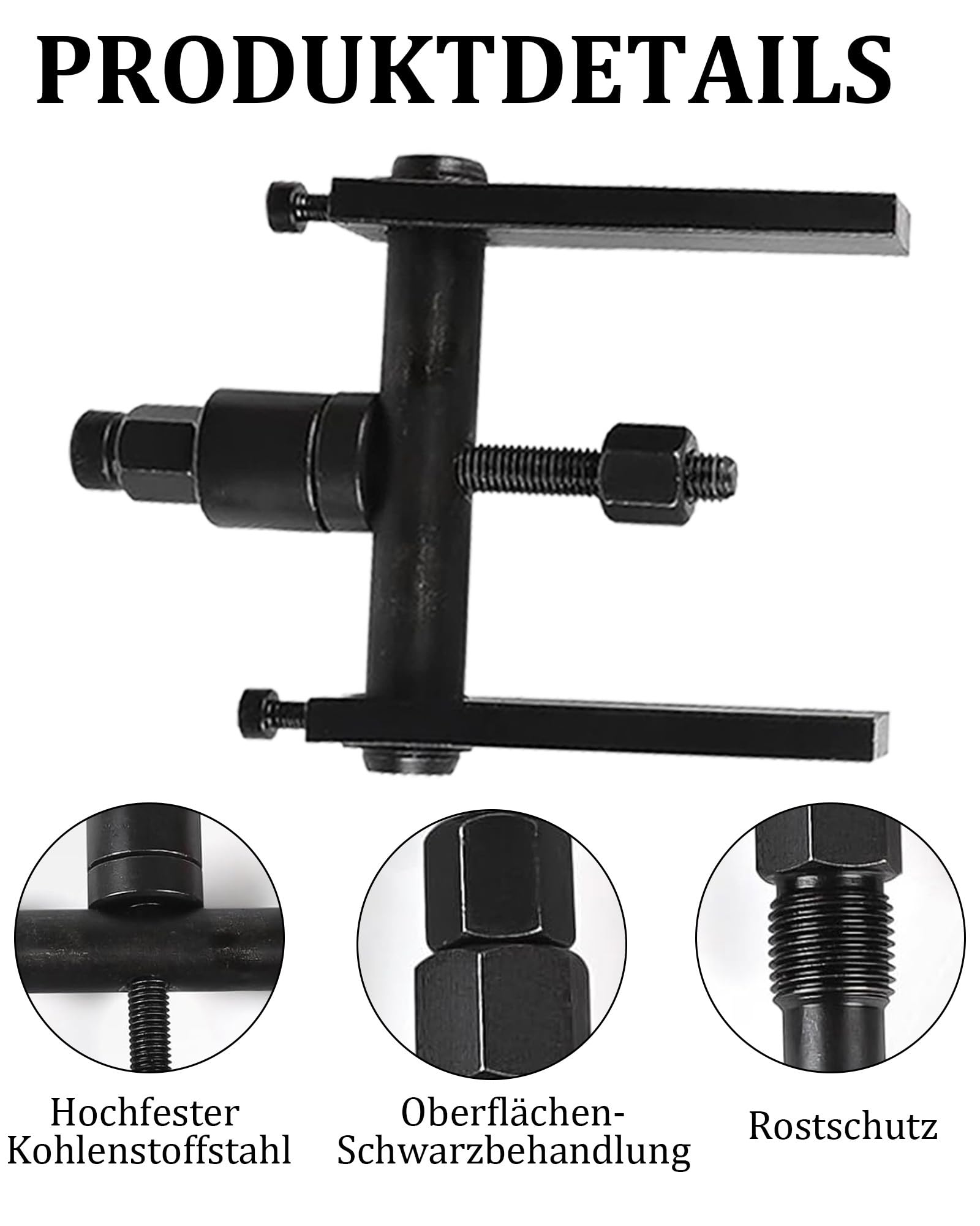 Set Estrattore Cuscinetti Interni 10 Pezzi: 8-25 mm Attrezzo Estrattore Cuscinetti Ruota Strumento di smontaggio del Cuscinetto Interno con Scatola per Cambio Auto Camion Moto