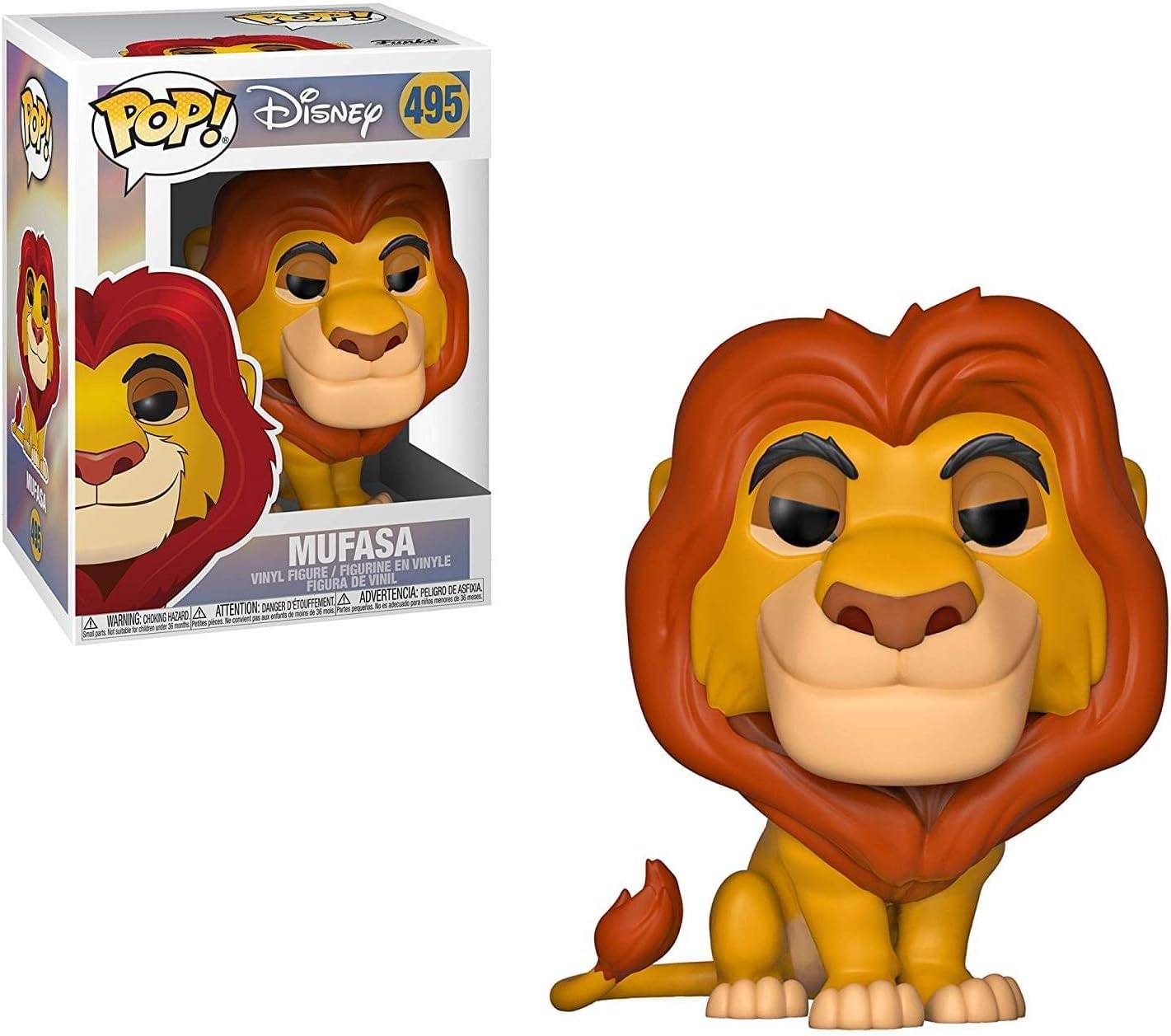 Pop! Vinyl: Disney: the Lion King: Mufasa - Collectable Vinyl Figure - Gift Idea - Official Merchandise - Toys for Kids & Adults - Movies Fans - Model Figure for Collectors and Display