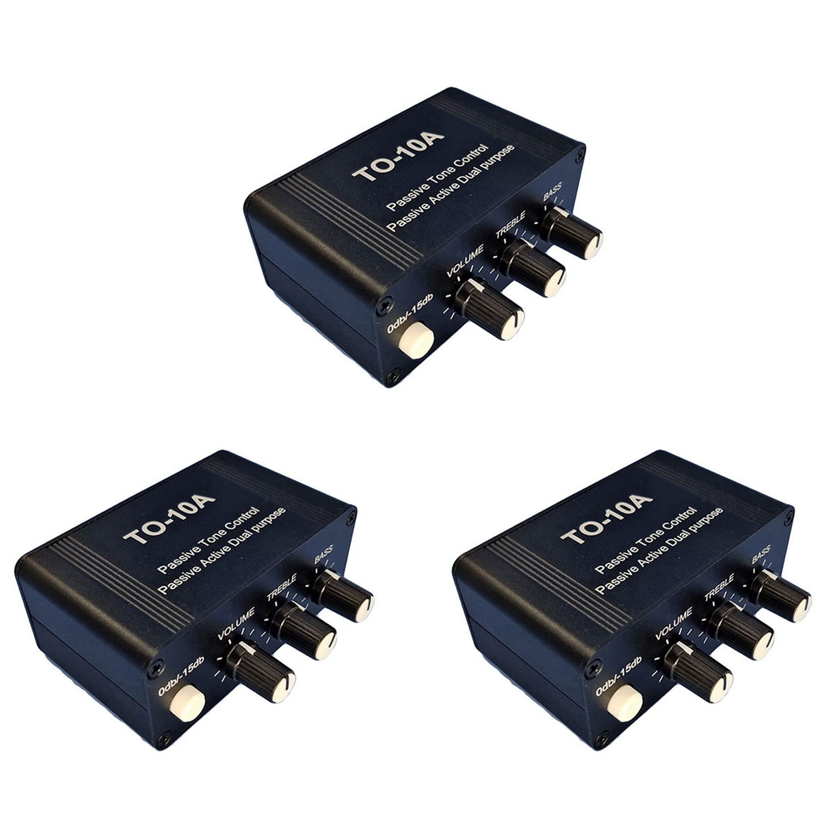 3X NE5532 Frontal con Amplificador Operacional Dual Preamplificador de Tubo Estéreo Control de Tono de Graves Medios Agudos Volumen Atenuado de Doble Propósito