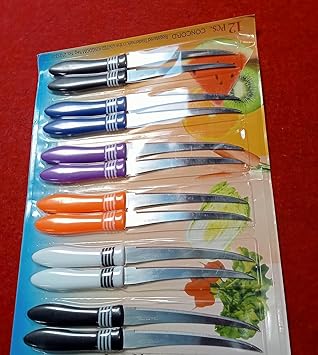 Kitchen Knife Stainless Steel Set of 2 (00-1) Mulit Colour
