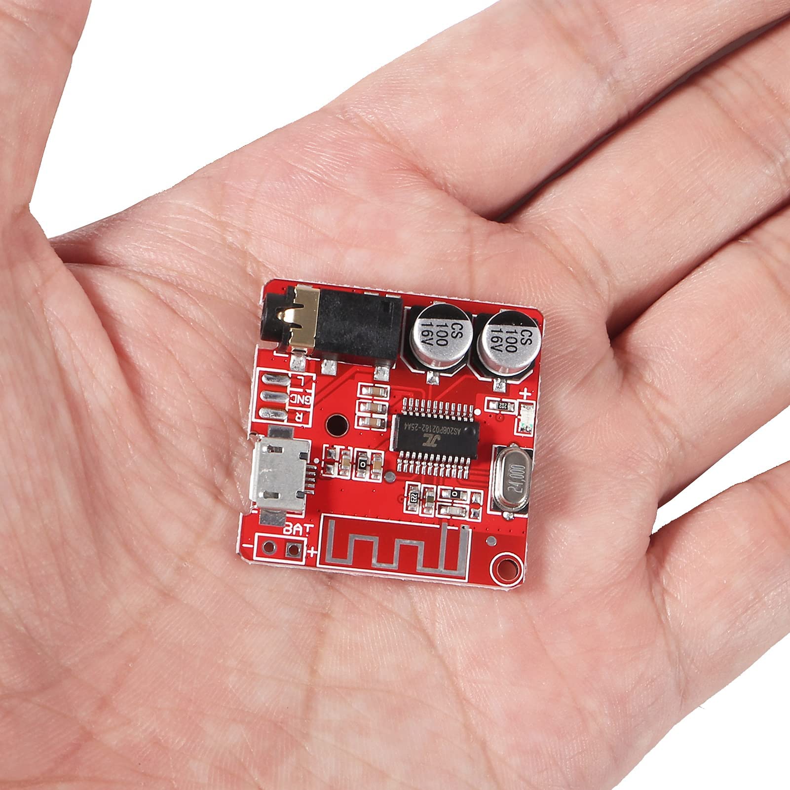 Modulo ricevitore audio Bluetooth 5.0, scheda decoder MP3 fai da te per sistemi audio auto e altoparlanti domestici, 3,7-5 V DC con micro USB, uscita stereo a doppio canale (3 pezzi
