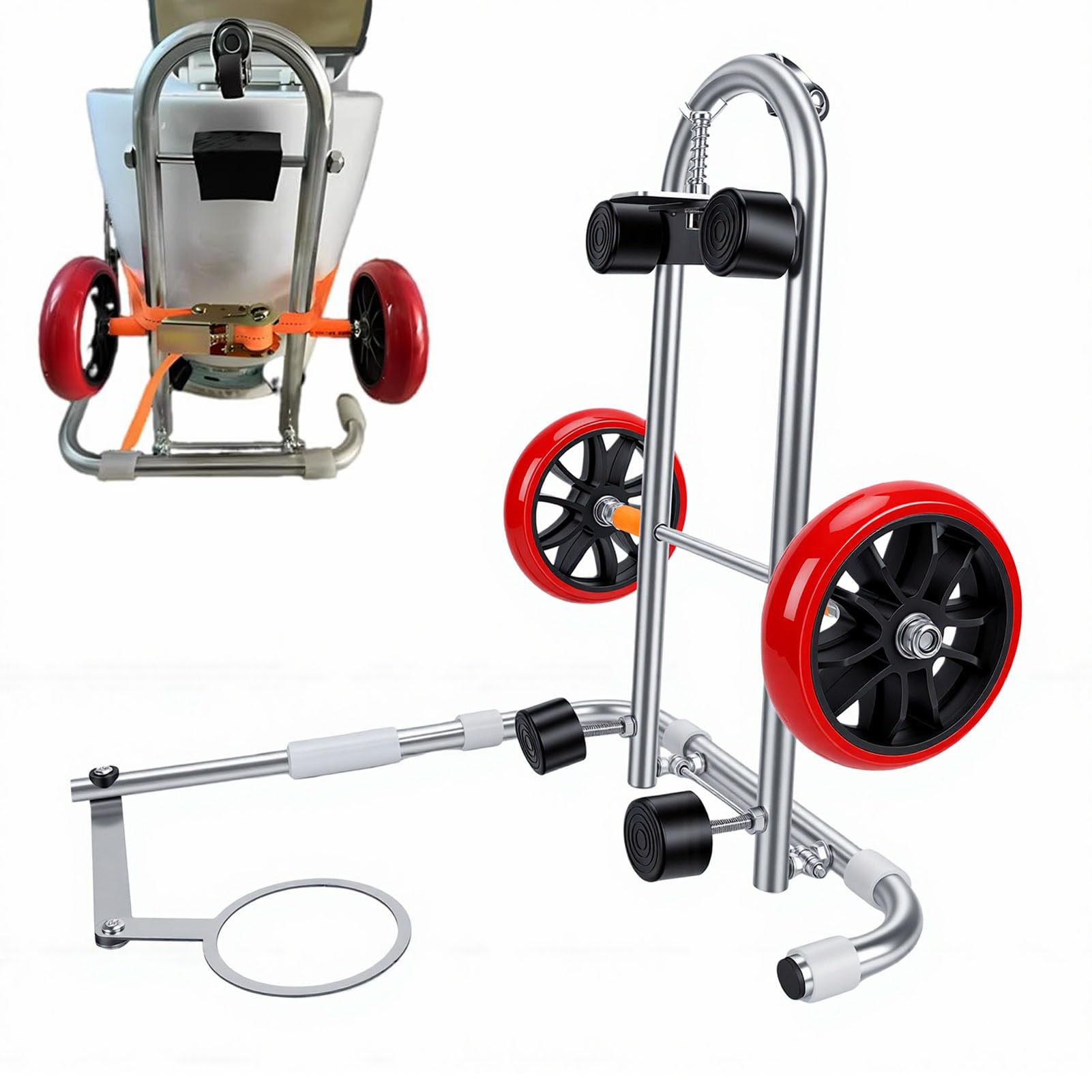 ViaGasaFamido Mobilny Podnośnik do Montażu Toalety Ergonomiczne Narzędzie do Szybkiego Ustawiania Stołka i łatwej Obsługi dla Hydraulików i Entuzjastów Majsterkowania
