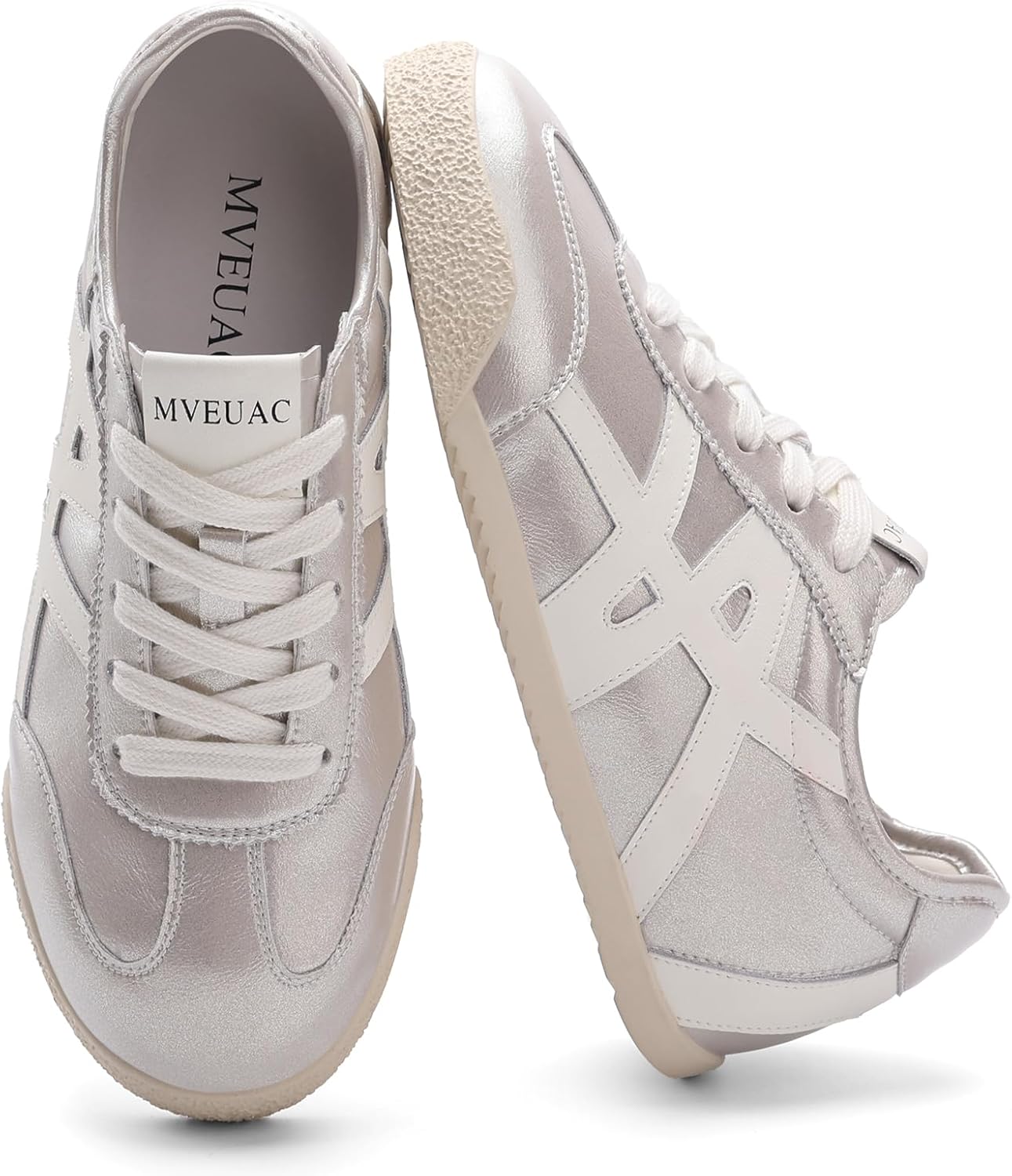 Women's Fashion Sneakers Genuine Leather Sneakers Casual Walking Shoes for Women. - Image 8