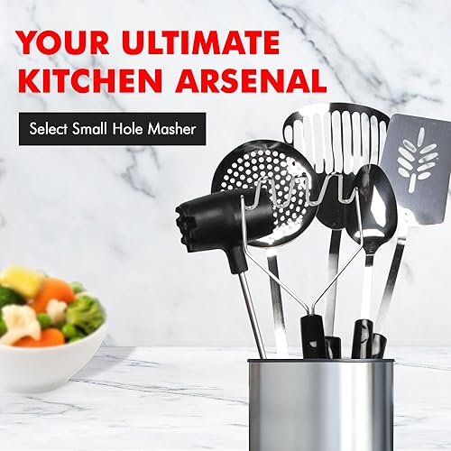 Miniatura 2 de Chef Craft Select Rugged Masher, 10.25 pulgadas, acero inoxidablenegro