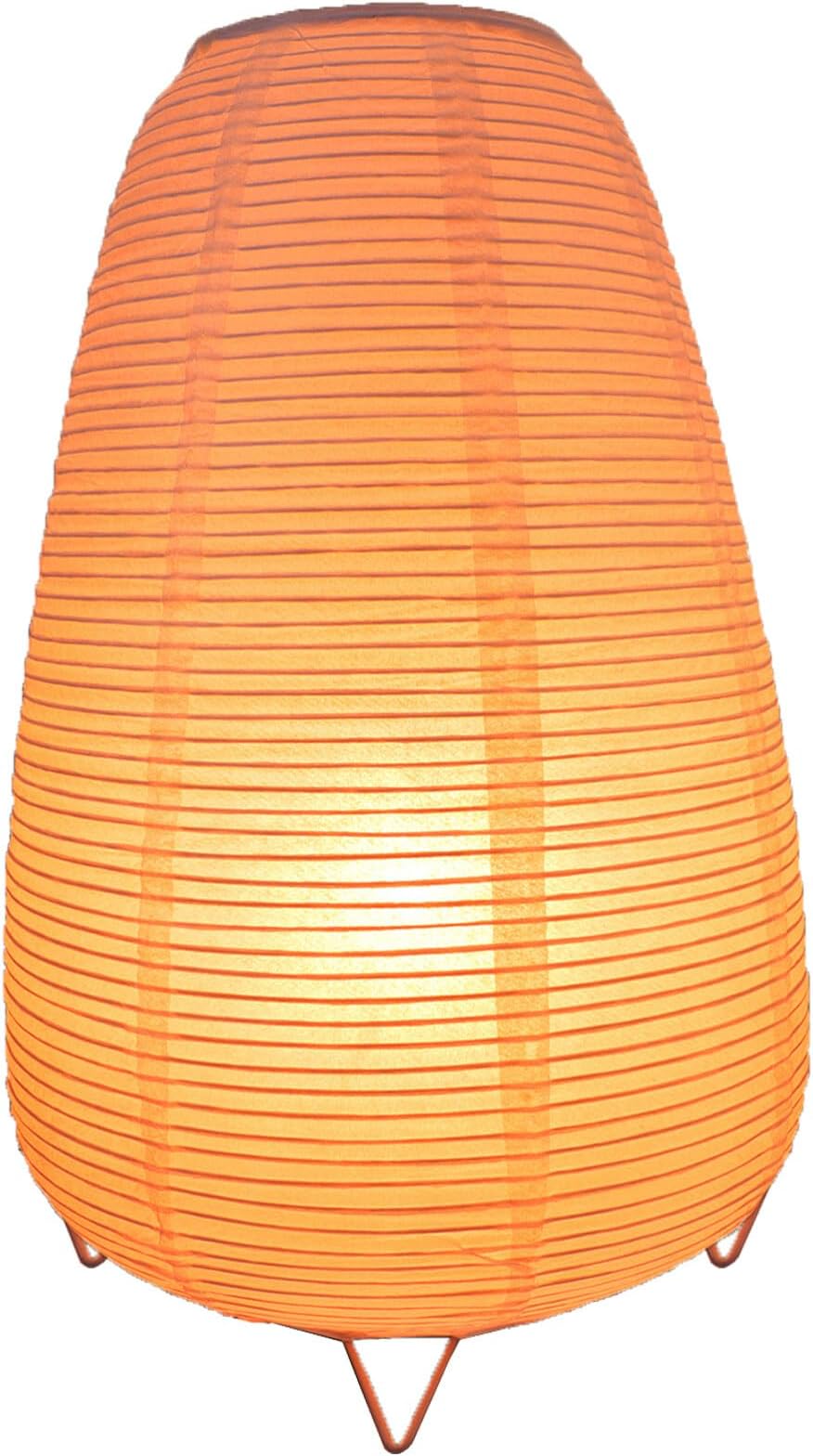 DOITOOL Paper Lantern Desk Lamp Bedroom Desk Lamp Nightstand Light