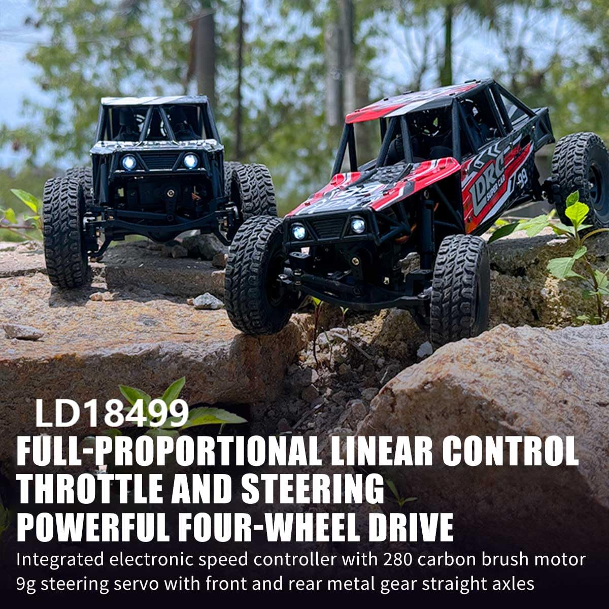 Samochód terenowy RC 1/18, 2,4 G, 3CH, rama rurowa RC, pojazd wspinaczkowy, model samochodu wspinaczkowego RC, 10 km/h, mini RC Crawler Car zabawka, prezent dla dorosłych -RTR