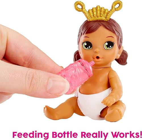 Miniatura 4 de Baby Born Surprise Small Dolls Series 7 4 pulgadas - Muñeca coleccionable sorpresa con 3 sorpresas de agua, atuendo temático de jardín, pañal de