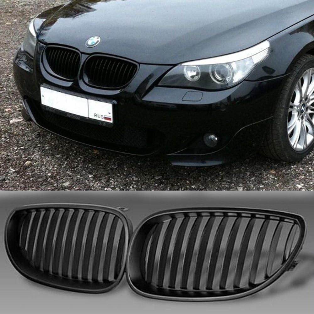 GSRECY Front Black Sport Wide Kidney Grilles Grill For E60 E61 M5 5 Series 2003-2009