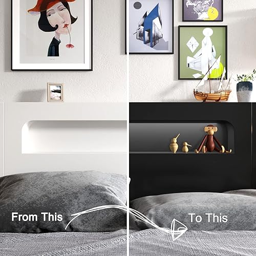 Miniatura 7 de Decotalk Papel tapiz blanco sólido para pegar y despegar para paredes, papel tapiz autoadhesivo de 12 x 120 pulgadas de grosor, papel de contacto