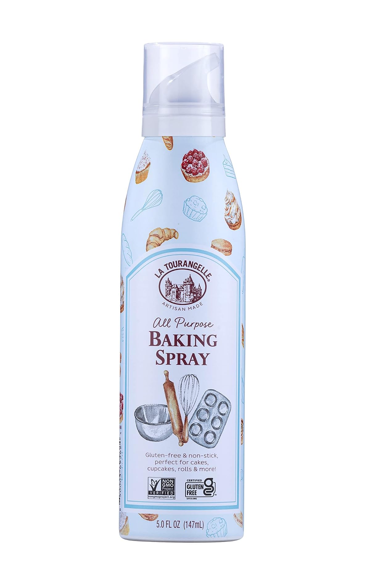 La Tourangelle, All Purpose Baking Spray, Gluten-Free, Non-Stick
