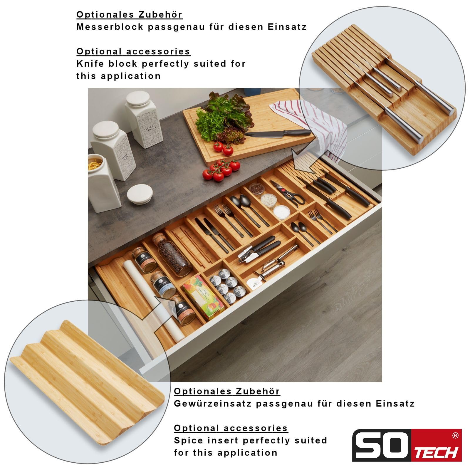 Vassoio Portaposate Versa Bambù (5 X 25,4 X 35,5 Cm) | Leroy Merlin - 10