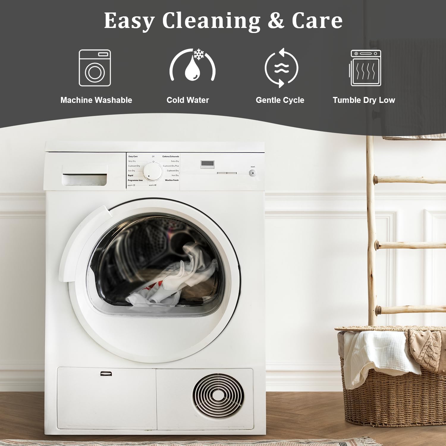 SheRest 1 Piece Duvet Cover Queen Size - 100% Viscose Derived from Bamboo, Soft Breathable Cooling Comforter Cover for Hot Sleepers, 8 Corner Ties and Zipper Closure, No Comforter (Gray, 90"x90")