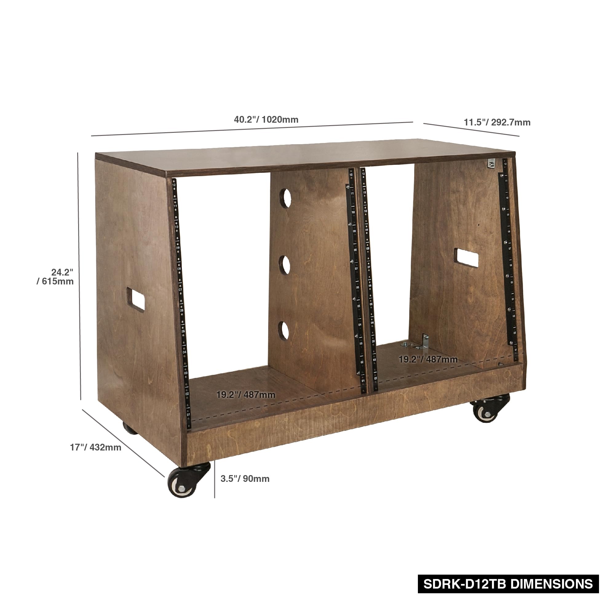 Amazon | Sound Town DIY 2 x 12U 傾斜スタジオラック バルトバーチ