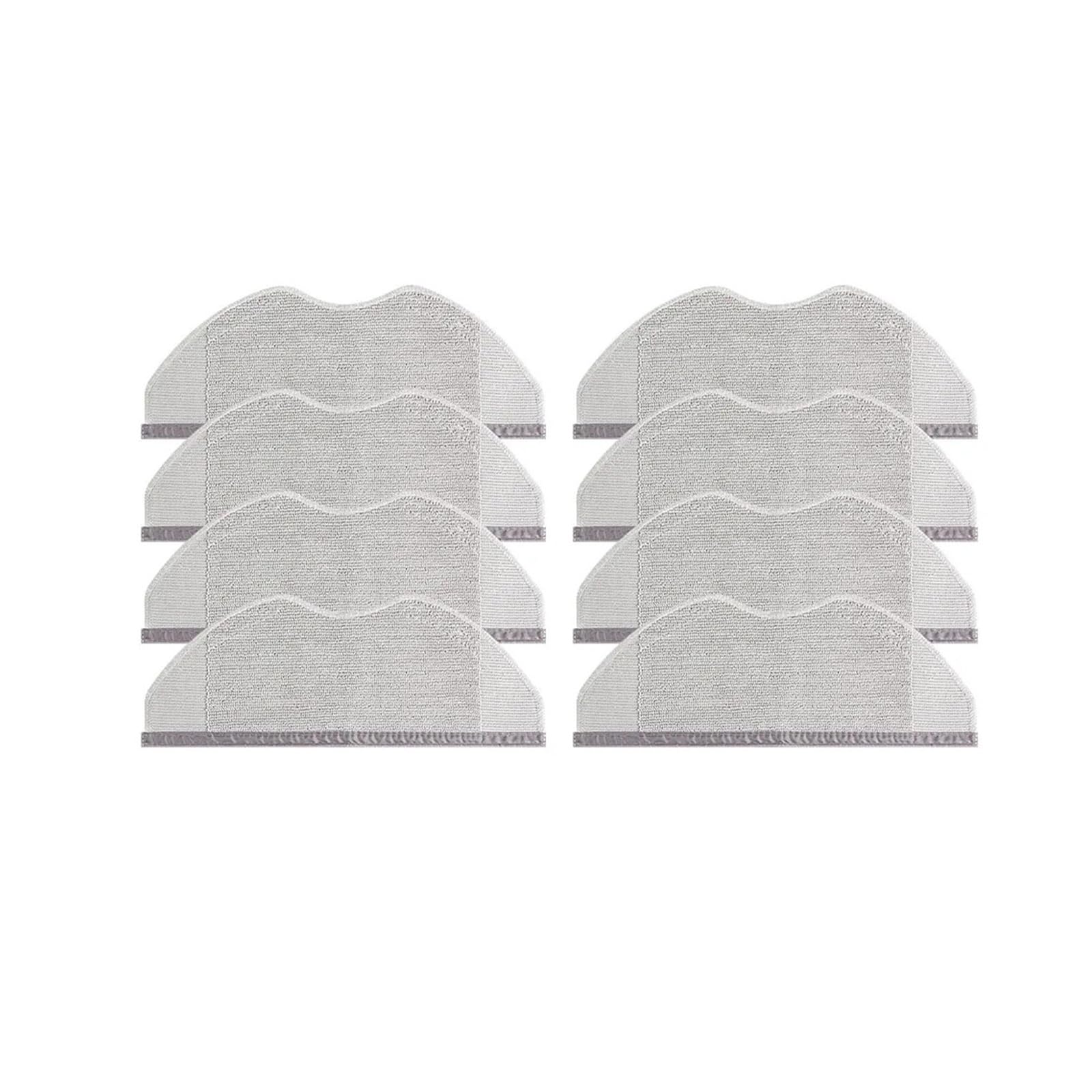 VIXWDRUTY Compatible For Xiaomi，S40 OV81 H40 OV51 S40C E101 Robot Vacuum Cleaner Accessories Replacement Mop Cloth(8pcs)