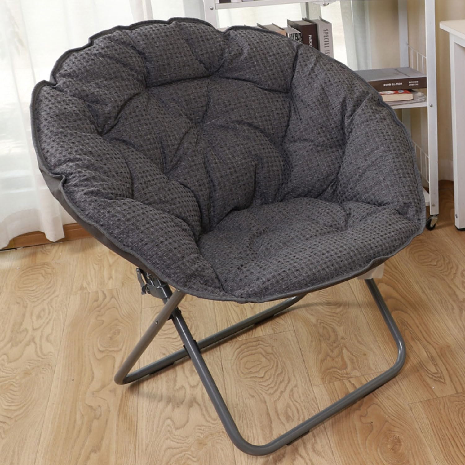 Chaise pliante portable avec dossier ergonomique siège de camping léger et stable