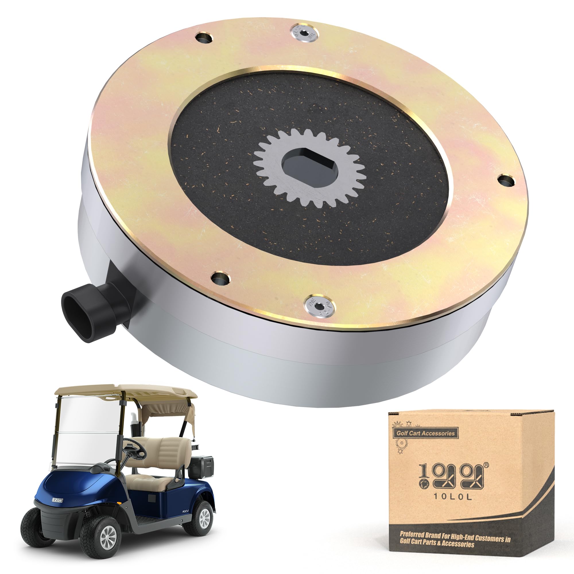 10L0L Golf Cart Motor Brake for EZGO RXV 2009.5-2011 Electric Carts with Danaher Speed Controller-2011 Upgrade, OEM# 610065 605867