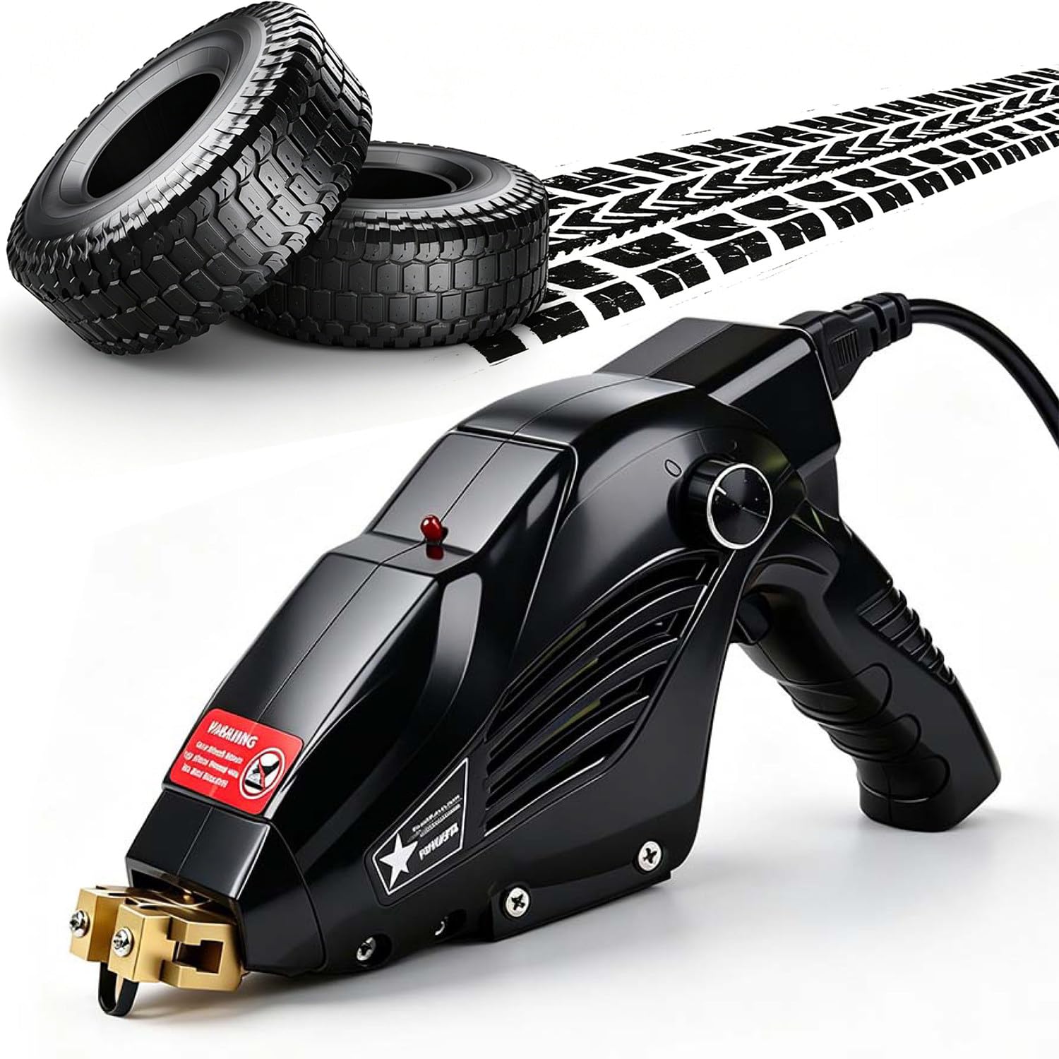 YXYLJOZ Tire Siping Tool,Tyre Groover, Tire Regroover Machine, 3-Speed Adjustable Power, 2-10mm Cutting Width, For Auto Repair Shops, Stores, DIY Workshops