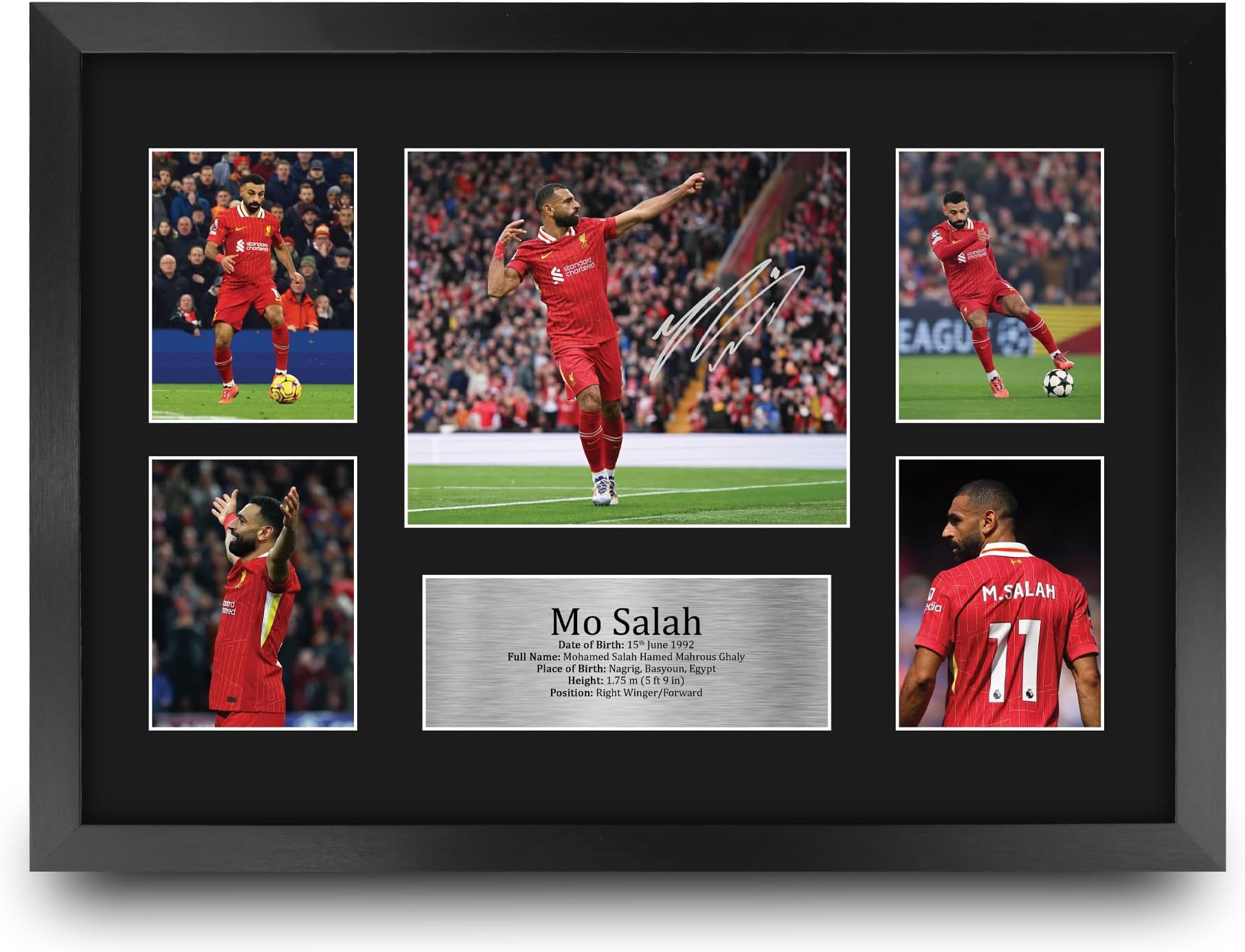 A3 FR Mohamed Mo Salah Liverpool Gifts Printed Signed Autograph Picture for Fans and Supporters