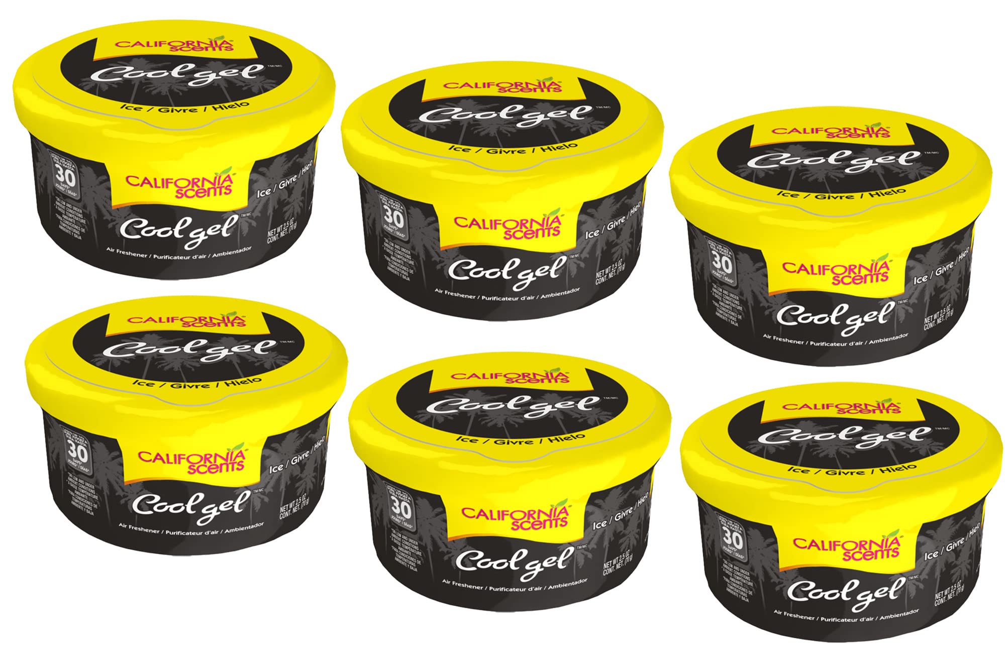 California Scents Cool Gel - Ice, 6 Packs