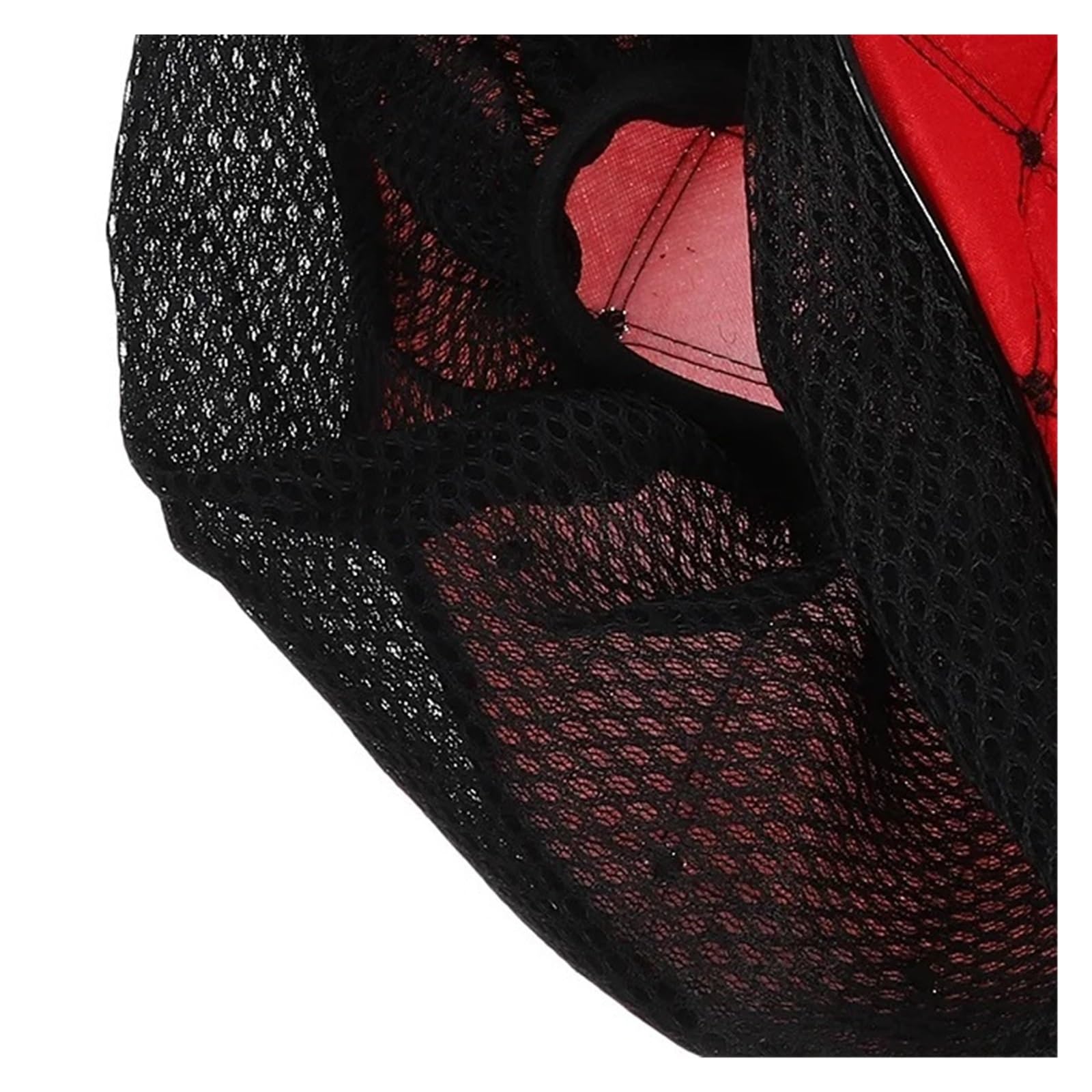 Per Moto per coprisedile Per Rete di lino Traspirante Antiscivolo Protezione assorbimento degli urti per scooter Coprisedile per moto(Rosso)