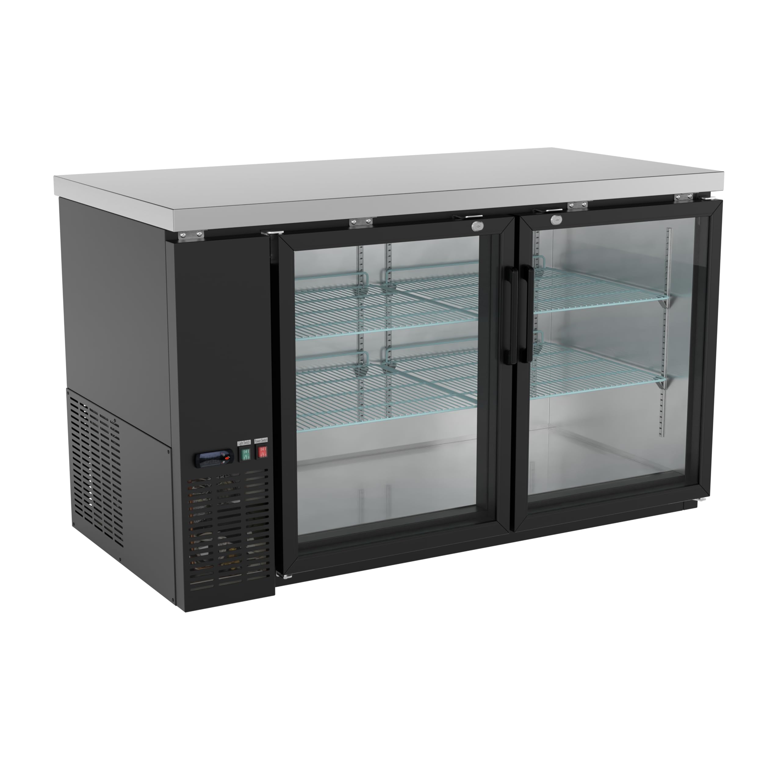 Krollen Industrial UBB-60G-HC 17.3 cu ft Beverage Cooler Black