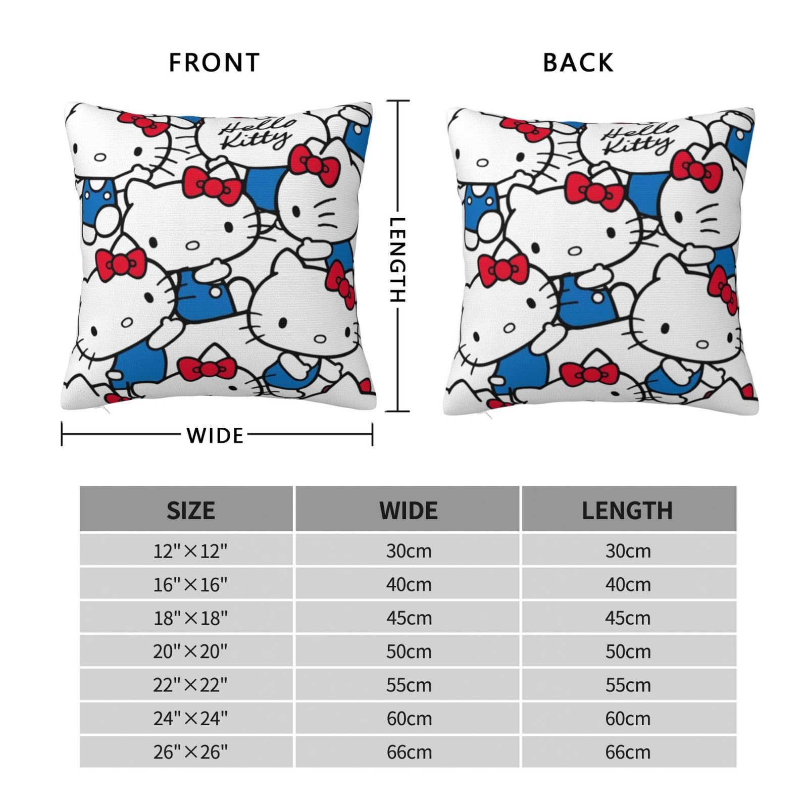 Amazon.co.jp: クッションカバー ハローキティ 座布団カバー 北欧風