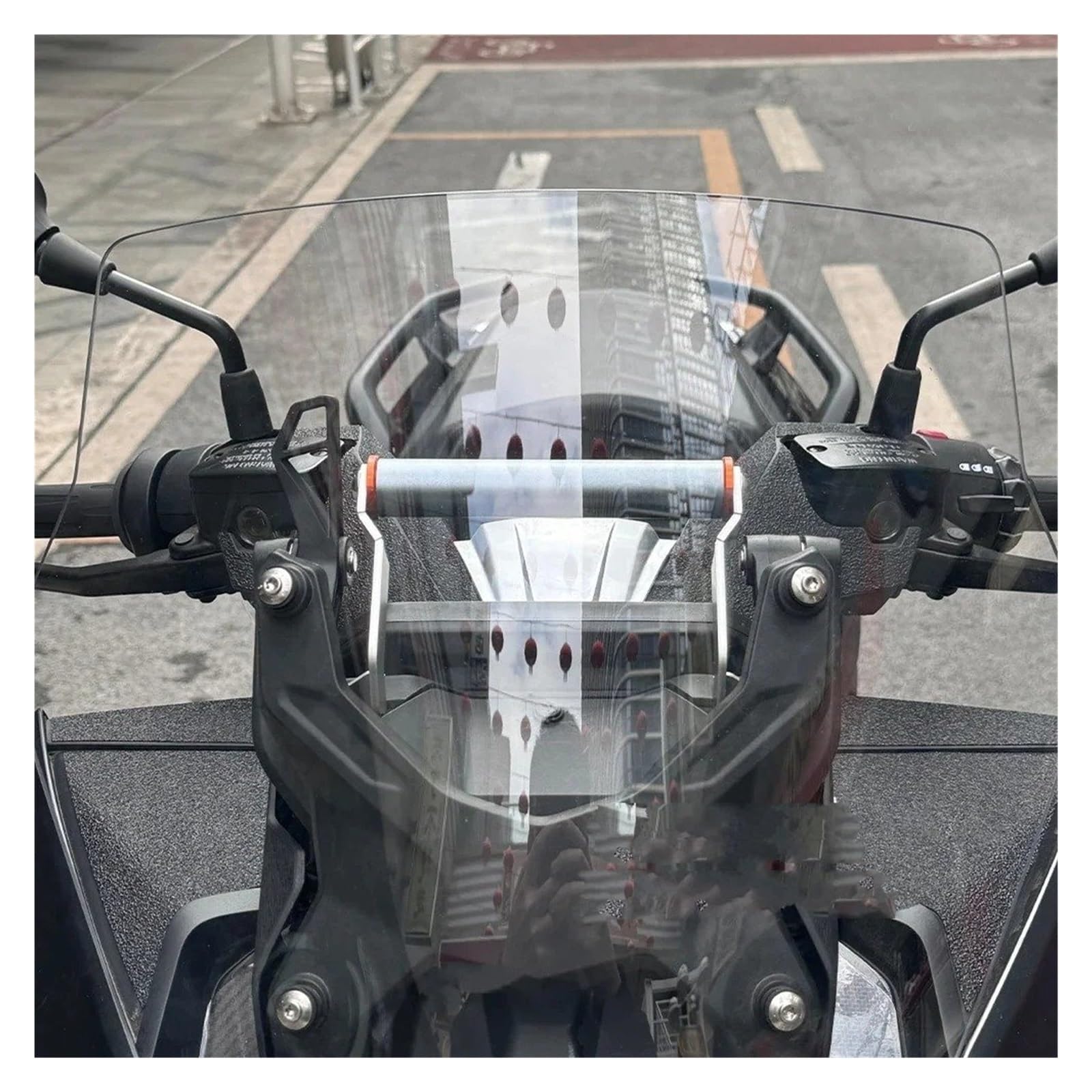 Soporte para Teléfono Móvil De Motocicleta con Soporte De Navegación GPS para C400GT C 400 GT C 400GT 2025 Soporte para Manillar(12mm Silver)