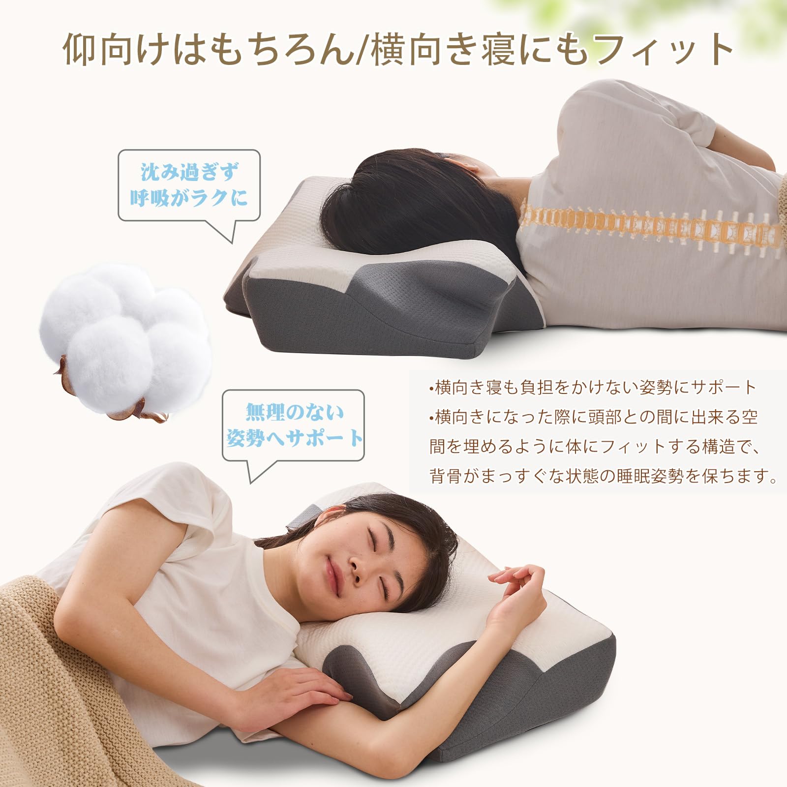Amazon｜楽暮屋 枕 首が痛くならない まくら 低反発枕 ポリウレタン