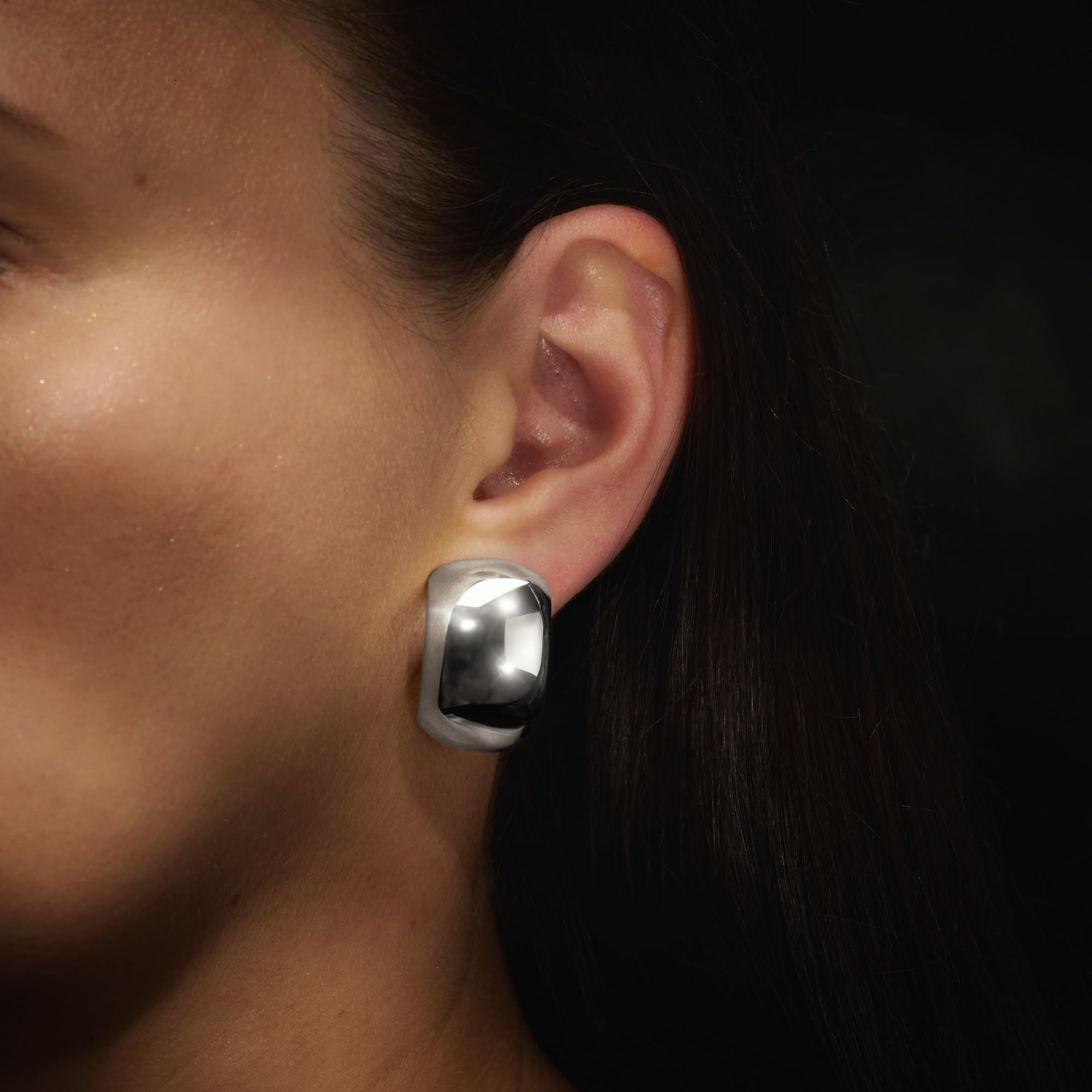 Traveller Pendientes de clip para mujer - Colore Plata