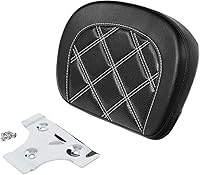 Vista 18 de TCT-MOTORPARTS Asiento de Conductor y Pasajero de Perfil Bajo con Almohadilla de Respaldo de Conductor para Harley Touring Road King 2009-2023