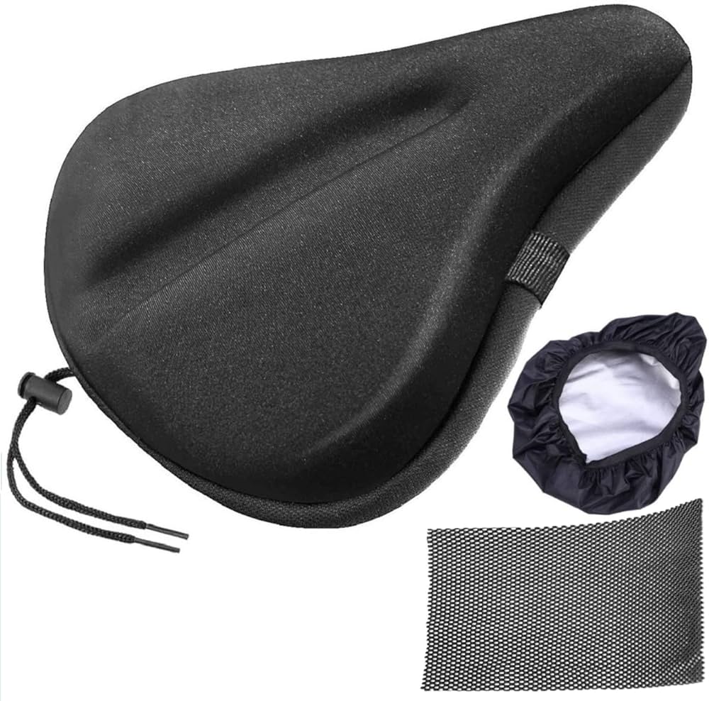 自転車 サドルカバー クッション 防水 クロスバイク PVC 超肉厚 衝撃吸収 Amazon | [VICKMALL] 自転車 サドルカバー クッション 防水