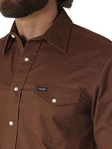 Miniatura 3 de Wrangler Camisa de trabajo premium de alto rendimiento y comodidad avanzada para hombre, Rojo -