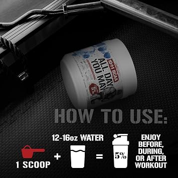 5% Nutrition AllDayYouMay BCAA Powder and EAAs (Fruit Punch)