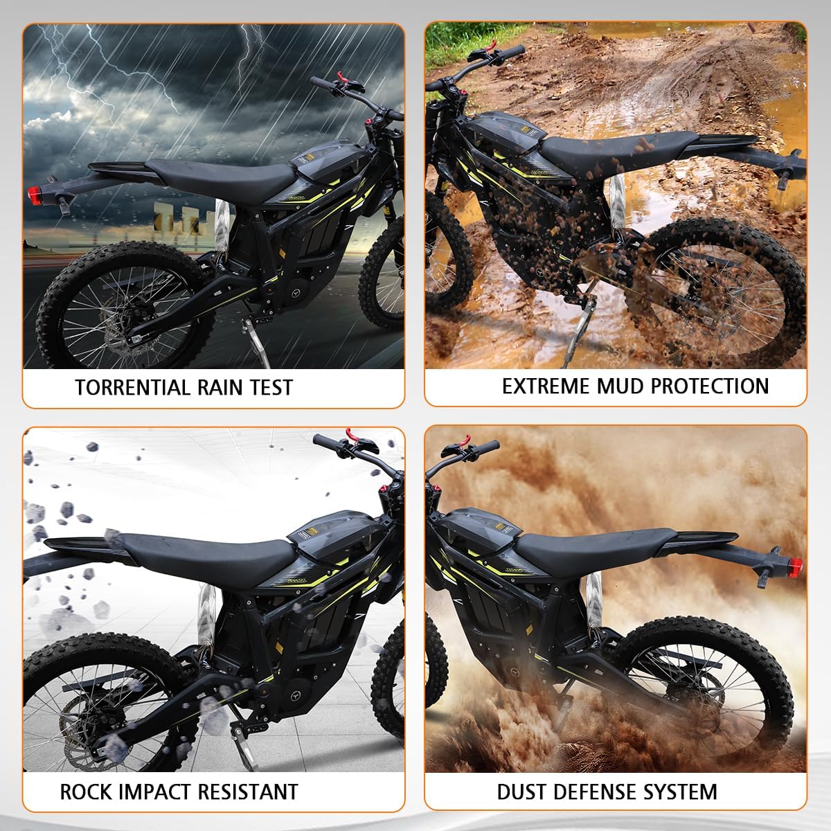 Rear Fender for Talaria Sting MX3 MX4 MX4 EVO/EXPE/Freego X2/X2 Pro Dirt Bike, Upgraded Plastic Back Fender Mudguard Protector Dust Cover for Talaria Accessories