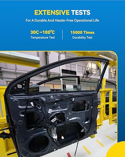 Miniatura 8 de PHILTOP 751-713 Conjunto de regulador y motor de la ventana eléctrica del lado del pasajero trasero para Escape 2008-2012, Mariner 2008-2011,