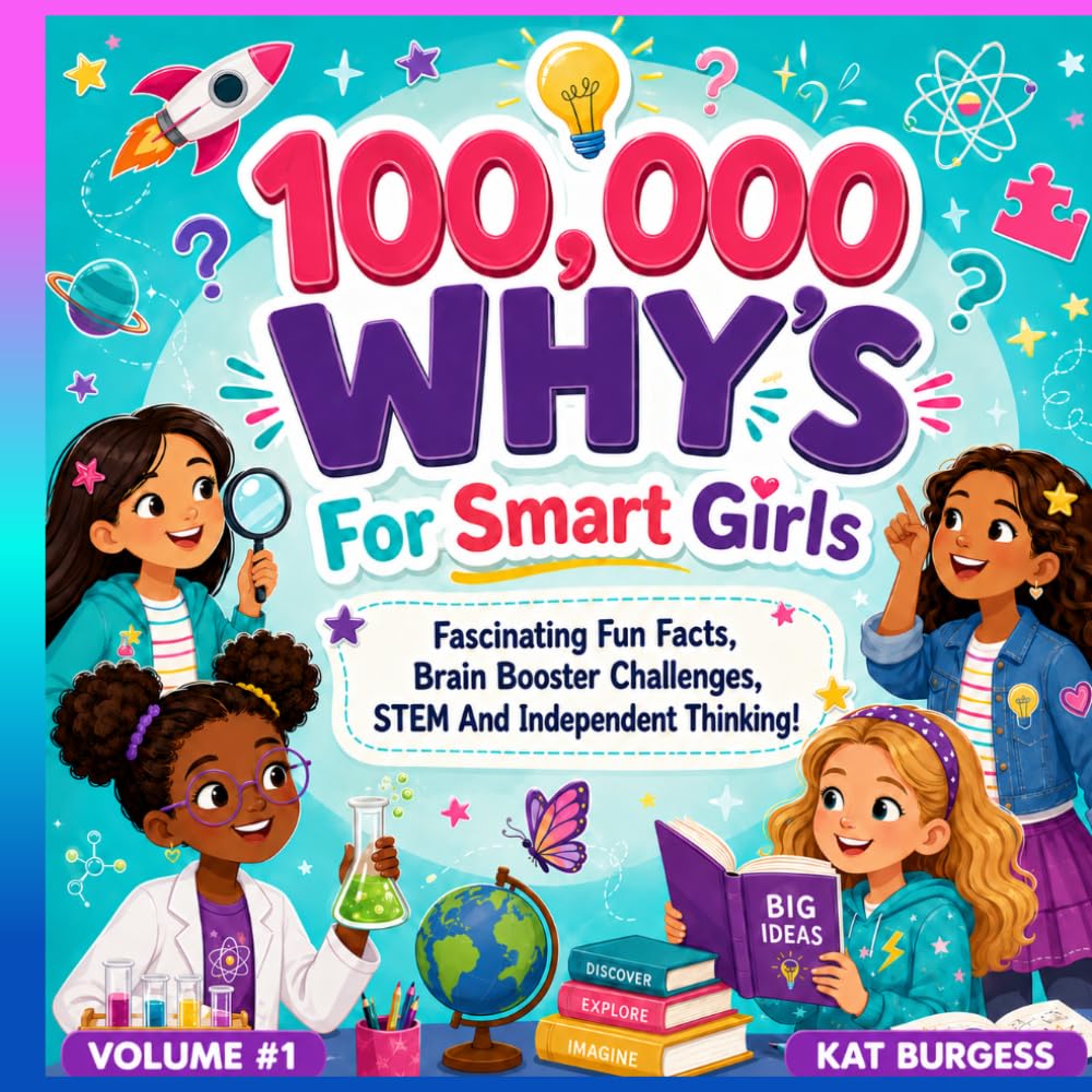 100,000 WHYs For SMART GIRLS Volume 1:: Fascinating Fun Facts, Brain Booster Challenges, STEM And Independent Thinking! (WHY OH WHY - 100,00 WHYS!)