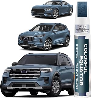 K1/M7490A Vapor Blue Metallic Touch Up Paint for Ford, Car Paint Pen Scratch Repair Two-In-One Touch Up Paint, Premium Car Scratch Remover for Deep Scratches