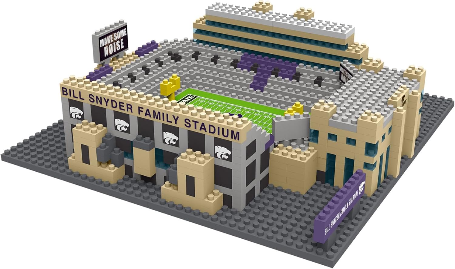 FOCO NCAA Unisex-Adult NCAA College Team Construction Blocks 3D Mini BRXLZ Stadium