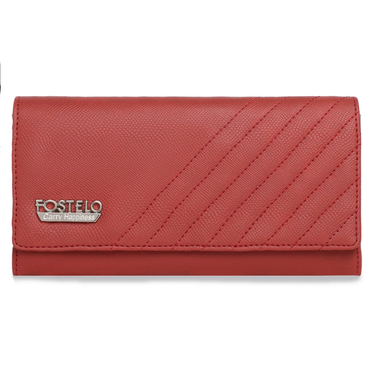 FosteloWomen's Faux Leather Two Fold Wallet (Medium)