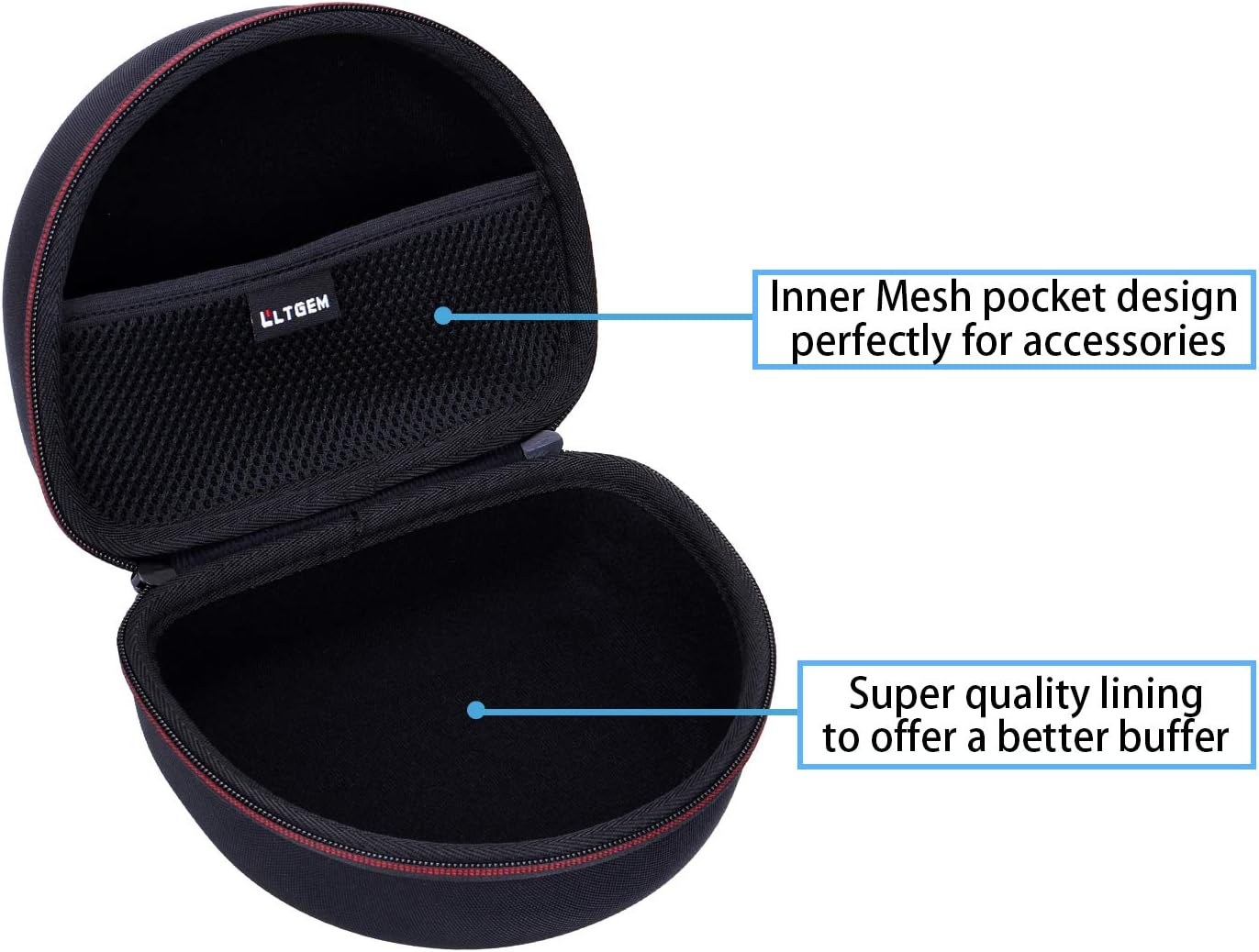 Audio-Technica LTGEM Hard Carrying Case for ATH-M50x/M50/M70X/M40x/M30x/M50xMG Professional Studio Monitor Headphones - Image 3